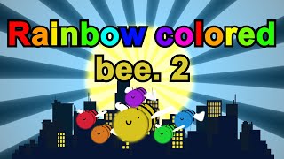 Cover art for Rainbow colored bee. (bee. 2)