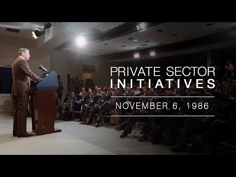 Private Sector Initiatives: President Reagan's Remarks for American Delegation - 11/6/86