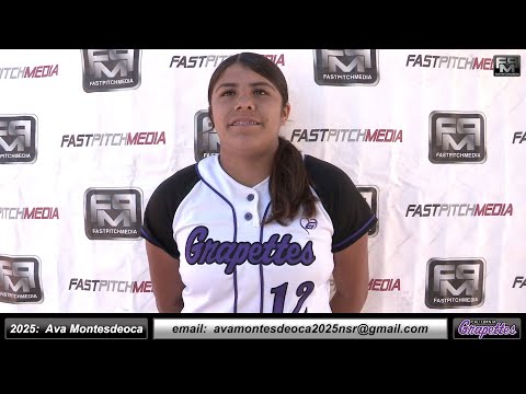 2025 Ava Montesdeoca 3.5 GPA - Athletic Pitcher and Shortstop Softball Skills Video - Ca Grapettes