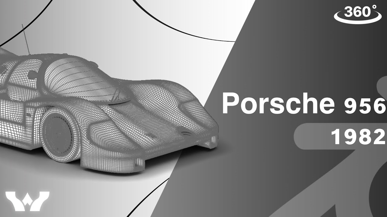 Porsche 956 Group C 1982 Kenwood Kremer Racing HQ 3D Model