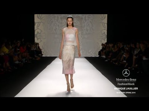 MONIQUE LHUILLIER: MERCEDES-BENZ FASHION WEEK SPRING 2014 COLLECTIONS