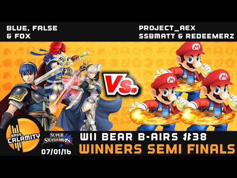 WBB #38 | Blue, False & Fox vs Project_AEX, RedeemerZ & SSBMatt - Winners Semi Finals - Smash Wii U