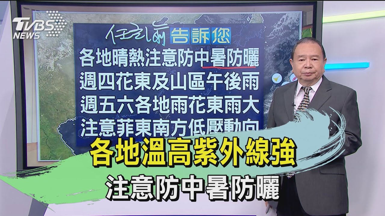 各地溫高紫外線強 注意防中暑防曬