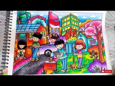 Tema Keluargaku - Belajar Cara Menggambar dan Mewarnai 