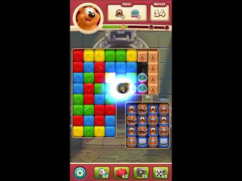 Toon Blast Level 2844 - NO BOOSTERS 🐻🐺🐱 | SKILLGAMING ✔️