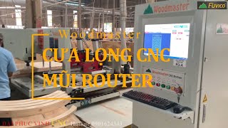 MÁY CƯA LỌNG CNC ROUTER 1300MM WOODMASTER WM-B1300R. Lọng gỗ Tây với nhiều chi tiết cong