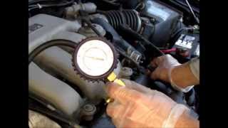 Fuel pressure testing on a Ford Taurus or Sable Duratec