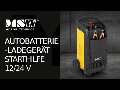 Video - B-Ware Autobatterie-Ladegerät - Starthilfe - 12/24 V - 100 A - kompakt