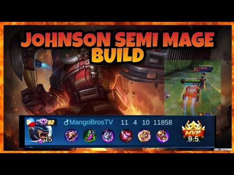 JOHNSON SEMI MAGE BUILD, MOBILE LEGEND BANG BANG 🔥🔥🔥