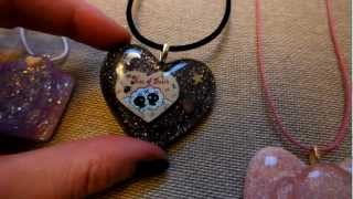 Resin Update From The Mucky Pup Gallery - New Resin Pendants with Bails!!