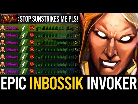 YOU WILL BE SURPRISED WITH THIS INVOKER!! EPIC INBossik INVOKER 99% SUNSTRIKES | Dota 2 Invoker