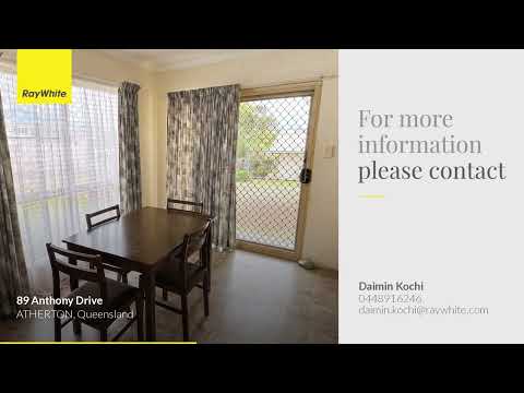 89 Anthony Drive, Atherton, QLD 4883, 3 Bedrooms, 1 Bathrooms, House