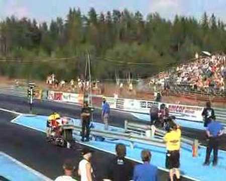 Top fuel bike finals: Dahl vs  De Haas, Gardemoen 2004