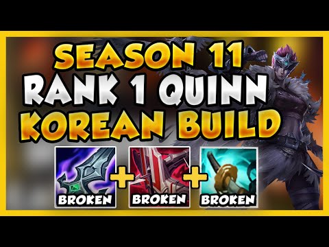 RANK 1 QUINN PLAYS NEW KOREAN SEASON 11 ULTIMATE QUINN BUILD (ft. I KEEP IT TACO) -League of Legends