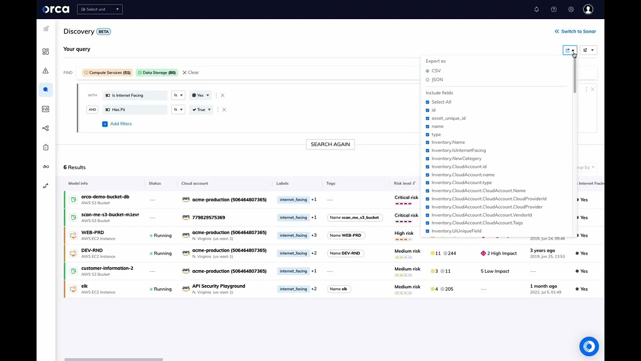 What is the Orca Security Sonar Query Builder? | Cloud Security Tools and Solutions