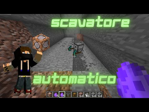 Lo SCAVATORE AUTOMATICO - Minecraft Command Block + 3 ANNI SU YOUTUBE!!