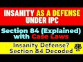Insanity As A Defense Under IPC Section 84 Explained With Case Laws Exam 2024