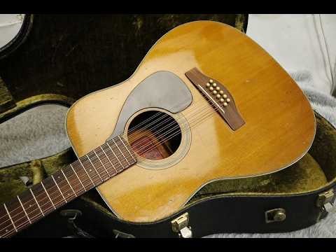 Vintage 1968 made YAMAHA FG-230 Red Label model 12strings Acoustic w/Original Hard case Made in Japan image 26