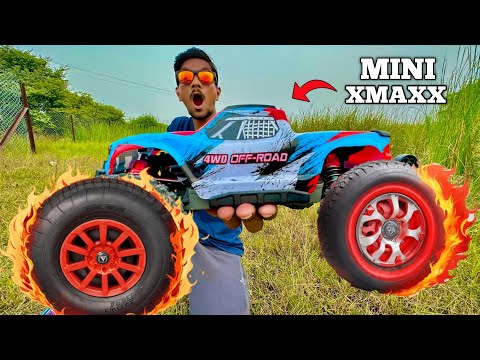 RC Mini Xmaxx Monster Offroad Car Unboxing & Testing - Chatpat toy tv