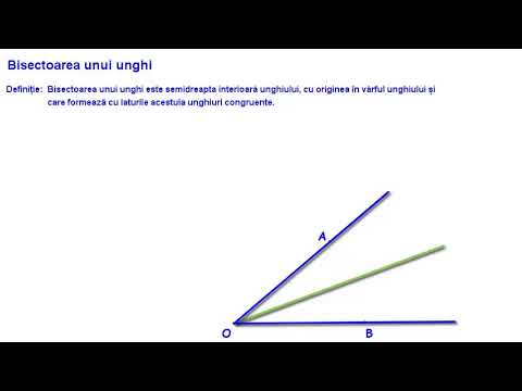 Bisectoarea unui unghi