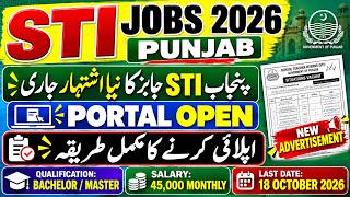 STI Punjab Jobs 2026 | Portal Open! | Complete Apply Process | Salary & Last Dat