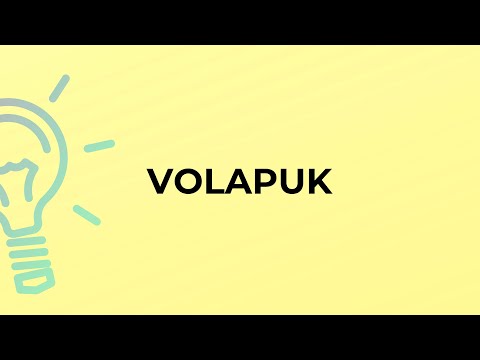 What is the meaning of the word VOLAPUK?