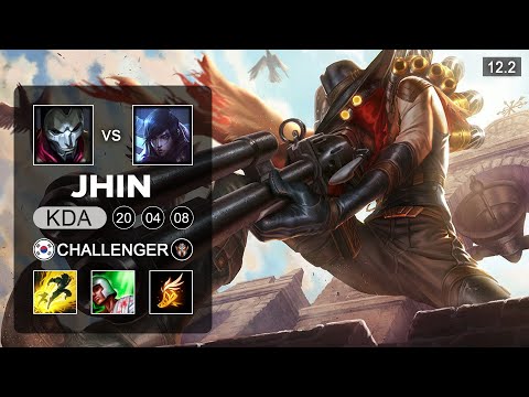 Jhin ADC vs Aphelios - KR Challenger - Season 12 Patch 12.2