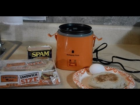 Egg Muffin Spam Cheese Wolfgang Puck Rice Cooker