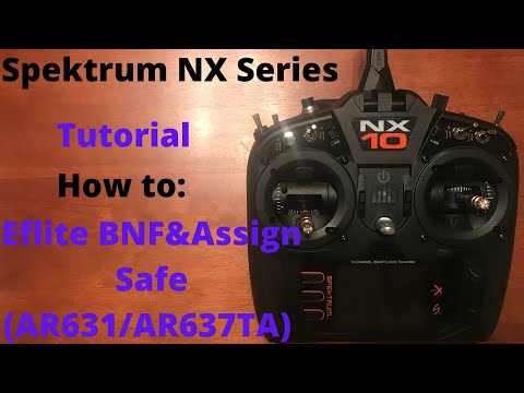 Spektrum NX Setup: How to setup a Eflite BNF & Safe Switch Assign with AR631/AR637TA (NX6/NX8/NX10)