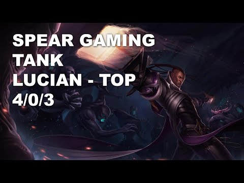 Spear Gaming Tank Top Lucian vs Kled - KR Challenger Rank Game