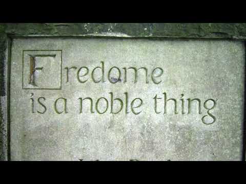 "Fredome is a Noble Thing" from Barbour's 'The Brus' (I.225-48) in 14th century Scots pronunciation