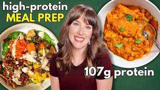 COZY High Protein Vegan Meal Prep! 🍁 100g Protein, 1800 Calories 💪🏼