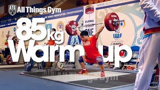 preview picture of video '85kg Snatch Warm-up Almaty 2014 World Weightlifting Championships'
