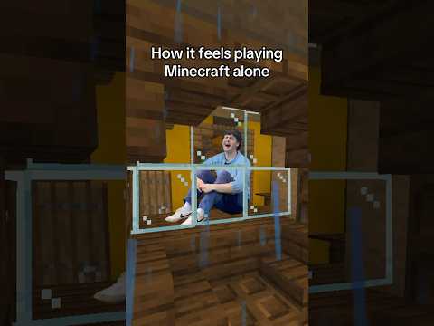 Single player is so lonely… 😂🔥 #comedy #videogames #minecraft