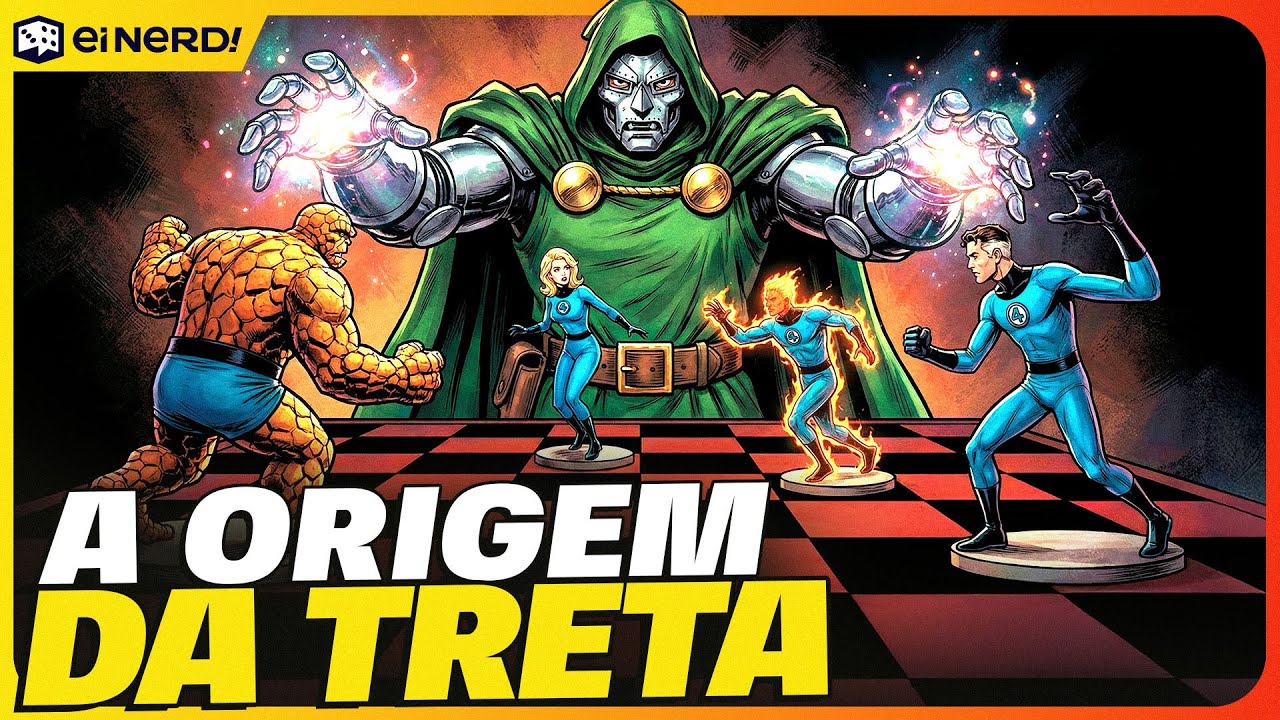 O PRIMEIRO ENCONTRO ENTRE O QUARTETO FANTASTICO E DR DESTINO