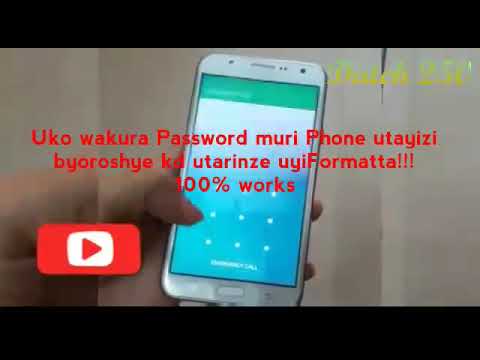 uko wakura password muri telephone yawe igihe wayibagiwe