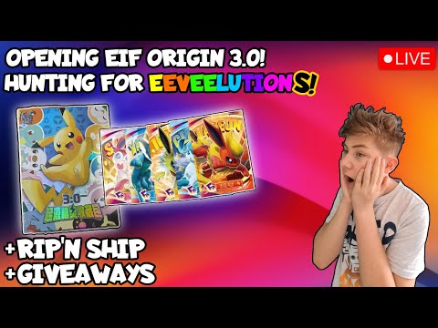 POKEMON EIF-ORIGIN 3.0: HUNTING FOR THE EEVEELUTIONS! RIP & SHIP and GIVEAWAYS!