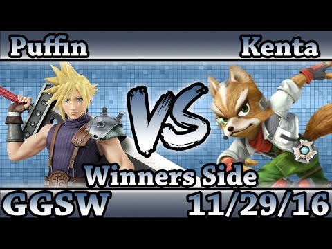 GGSW 9 - Puffin (Cloud, Bowers) Vs Kenta (Fox) Smash Wii U Winners Side - Smash 4