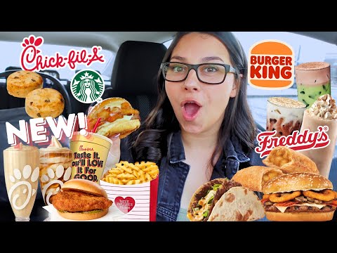 I Ate the NEWEST Fast Food items for 24 HOURS!!