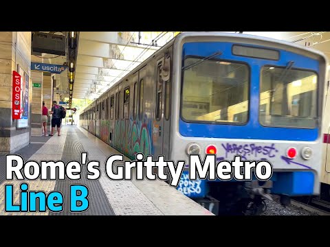 ⁴ᴷ⁶⁰ Exploring Rome's Gritty Metro - Line B