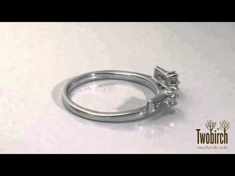 0.16ct. Prong and Channel Ring Wrap Enhancer - TwoBirch TB-WRAP-0043-WG-C