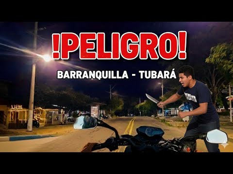 Ruta extrema entre Barranquilla hasta Tubará, Atlántico. La carretera es bastante oscura y peligrosa