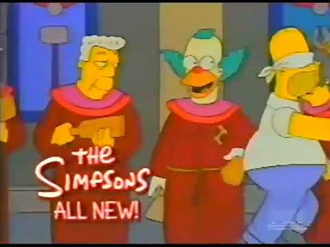 The Simpsons Fox Promo (1995): “Homer the Great" (S06E12) and "Bart the Daredevil" (30 second)