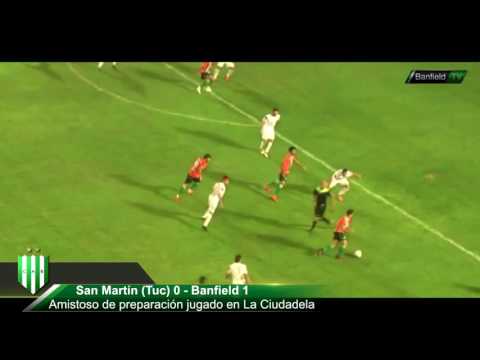 Amistoso: San Martín (Tuc) 0 - Banfield 1. Gol de Mauricio Sperduti