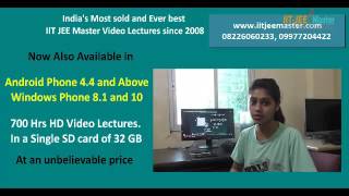 IIT JEE Video Lectures for Physics maths and chemistry