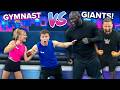 Gymnastics Girl vs WWE Giants! Who is Stronger?