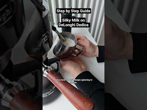 The ULTIMATE Guide | How to steam silky milk on DeLonghi Dedica Arte EC885