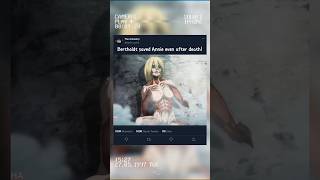 Download lagu Bertholdt saved Annie even after his death ❤️‍🩹| Bertholdt & annie. #attackontitan #aot  #shorts mp3