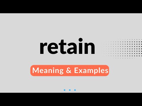 retain meaning | English Vocabulary