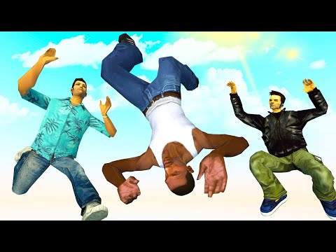 GTA Trilogy Ragdoll Falls - [GMOD] - Episode 87